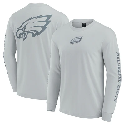 Unisex Fanatics Gray Philadelphia Eagles Elements Strive Long Sleeve T-Shirt