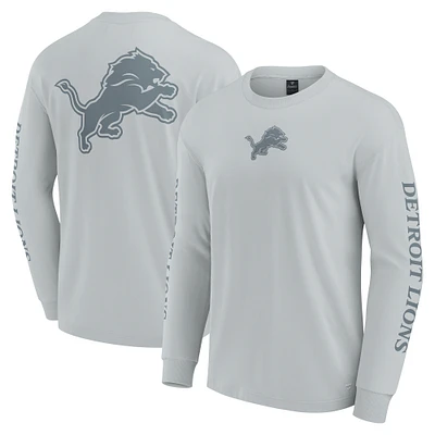 Unisex Fanatics Gray Detroit Lions Elements Strive Long Sleeve T-Shirt