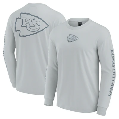 Unisex Fanatics Gray Kansas City Chiefs Elements Strive Long Sleeve T-Shirt