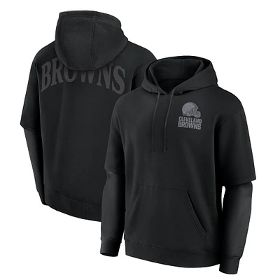 Unisex Fanatics Black Cleveland Browns Sleek Elements Pullover Hoodie