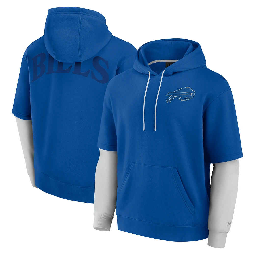 Unisex Fanatics Royal Buffalo Bills Sleek Elements Pullover Hoodie