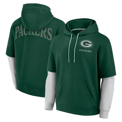 Unisex Fanatics Green Bay Packers Sleek Elements Pullover Hoodie