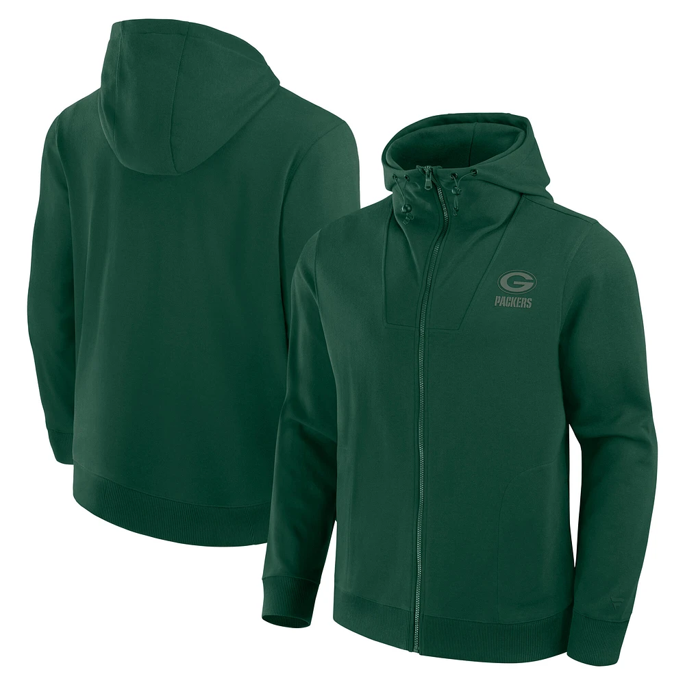 Unisex Fanatics Green Bay Packers Front Office Full-Zip Hoodie