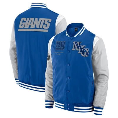 Unisex Fanatics Royal New York Giants Elements Elite Full-Snap Jacket