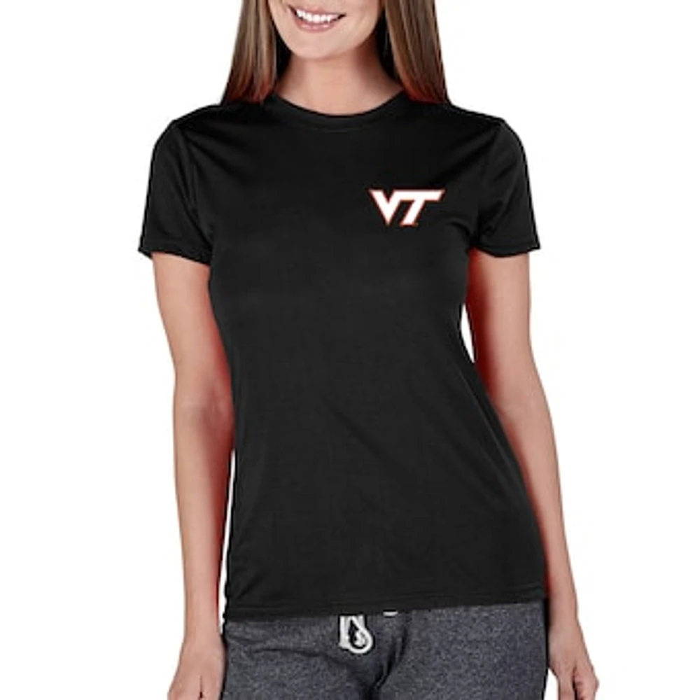 Women's Concepts Sport Black Virginia Tech Hokies Marathon Knit Top