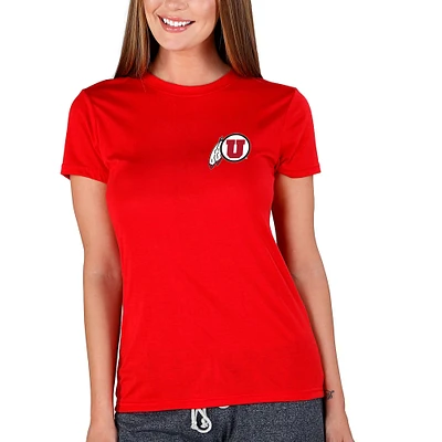 Women's Concepts Sport Red Utah Utes Marathon Knit Top