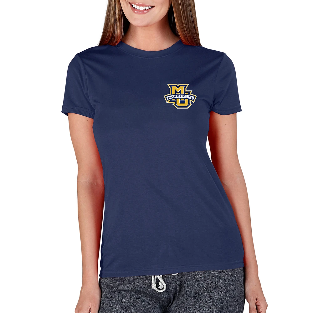 Women's Concepts Sport Navy Marquette Golden Eagles Marathon Knit Top