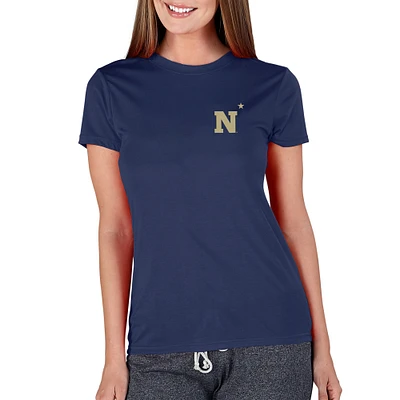 Women's Concepts Sport Navy Midshipmen Marathon Knit Top