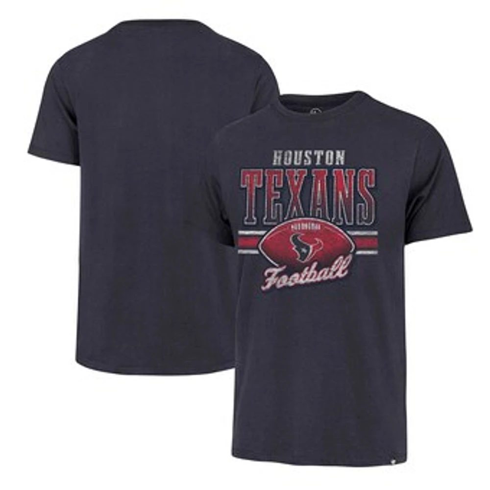 Men's '47 Navy Houston Texans Last Call Franklin T-Shirt