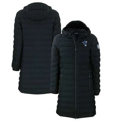 Women's Cutter & Buck Black Indianapolis Colts Throwback Logo Mission Ridge Repreve Eco Insulated Full-Zip Puffer Jacket