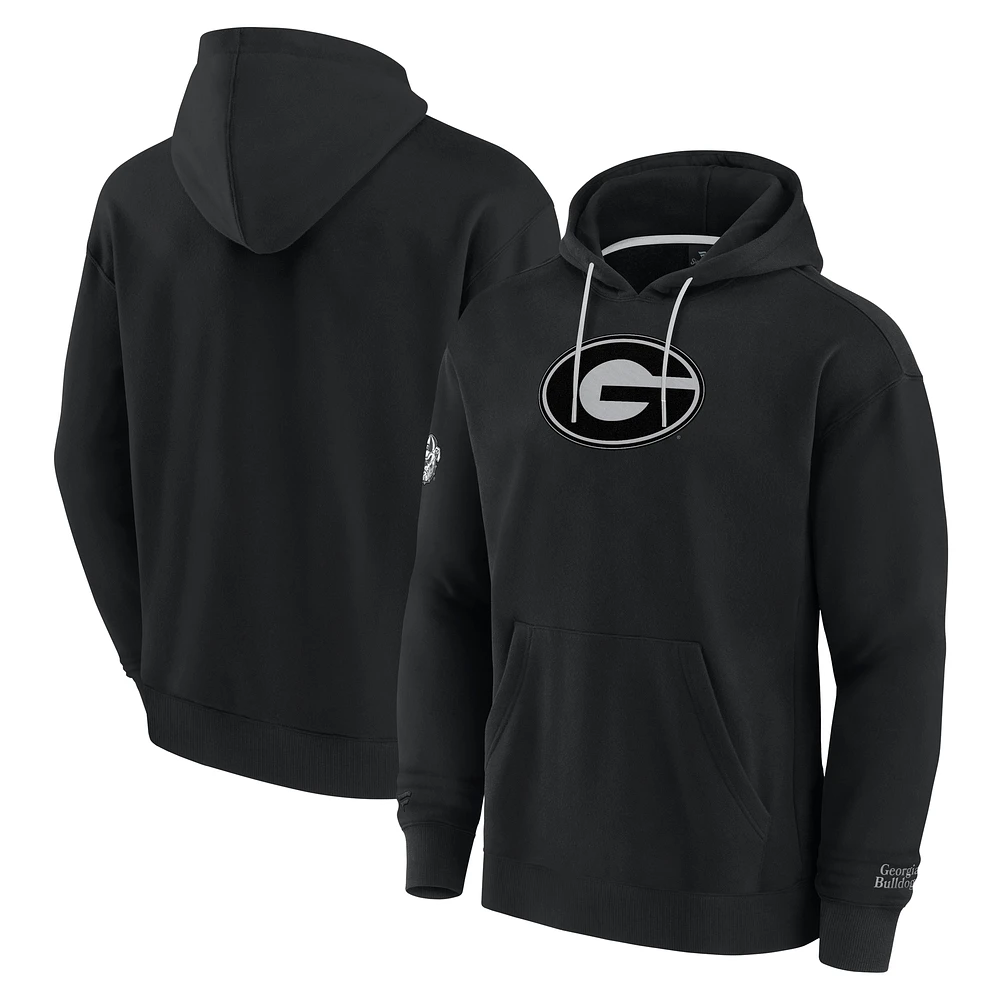 Men's Fanatics Black Georgia Bulldogs Elements Pace Pullover Hoodie