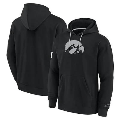 Men's Fanatics Black Iowa Hawkeyes Elements Pace Pullover Hoodie