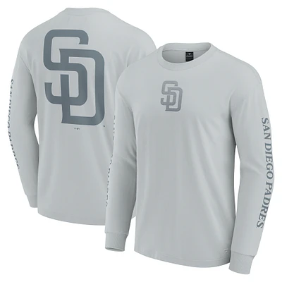 Men's Fanatics Gray San Diego Padres Elements Strive Long Sleeve T-Shirt