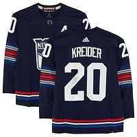 Chris Kreider New York Rangers Autographed 2023-24 Navy Alternate adidas Authentic Jersey