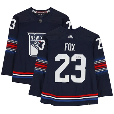 Adam Fox New York Rangers Autographed 2023-24 Navy Alternate adidas Authentic Jersey