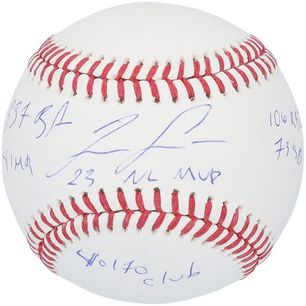 Ronald Acuña Jr. Atlanta Braves Autographed Baseball with Multiple Inscriptions - Limited Edition of 50