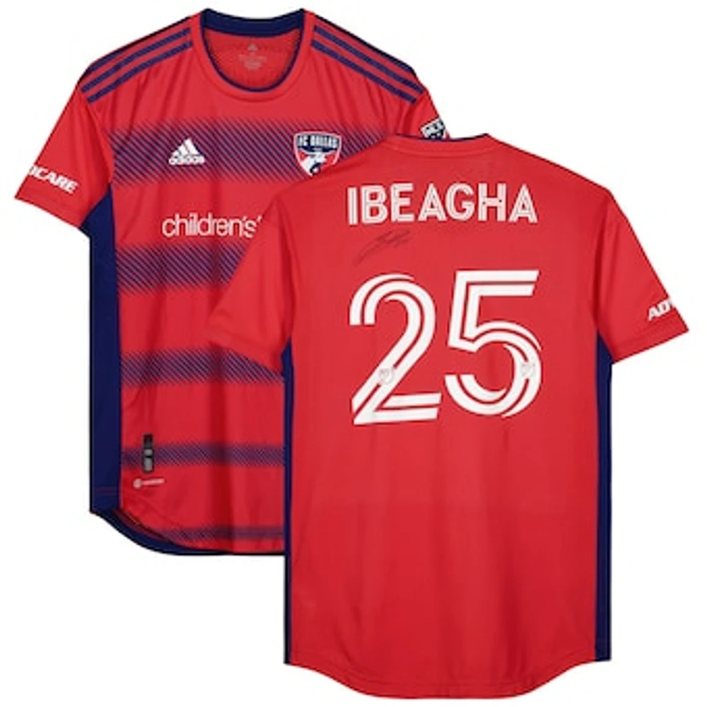 Sebastien Ibeagha FC Dallas Autographed Match-Used #25 Jersey from the 2023 MLS Season