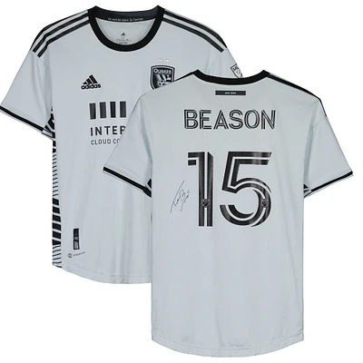Tanner Beason San Jose Earthquakes Autographed Match-Used #15 Jersey from the 2023 MLS Season