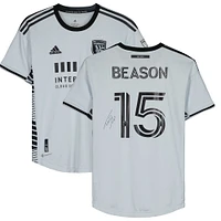 Tanner Beason San Jose Earthquakes Autographed Match-Used #15 Jersey from the 2023 MLS Season