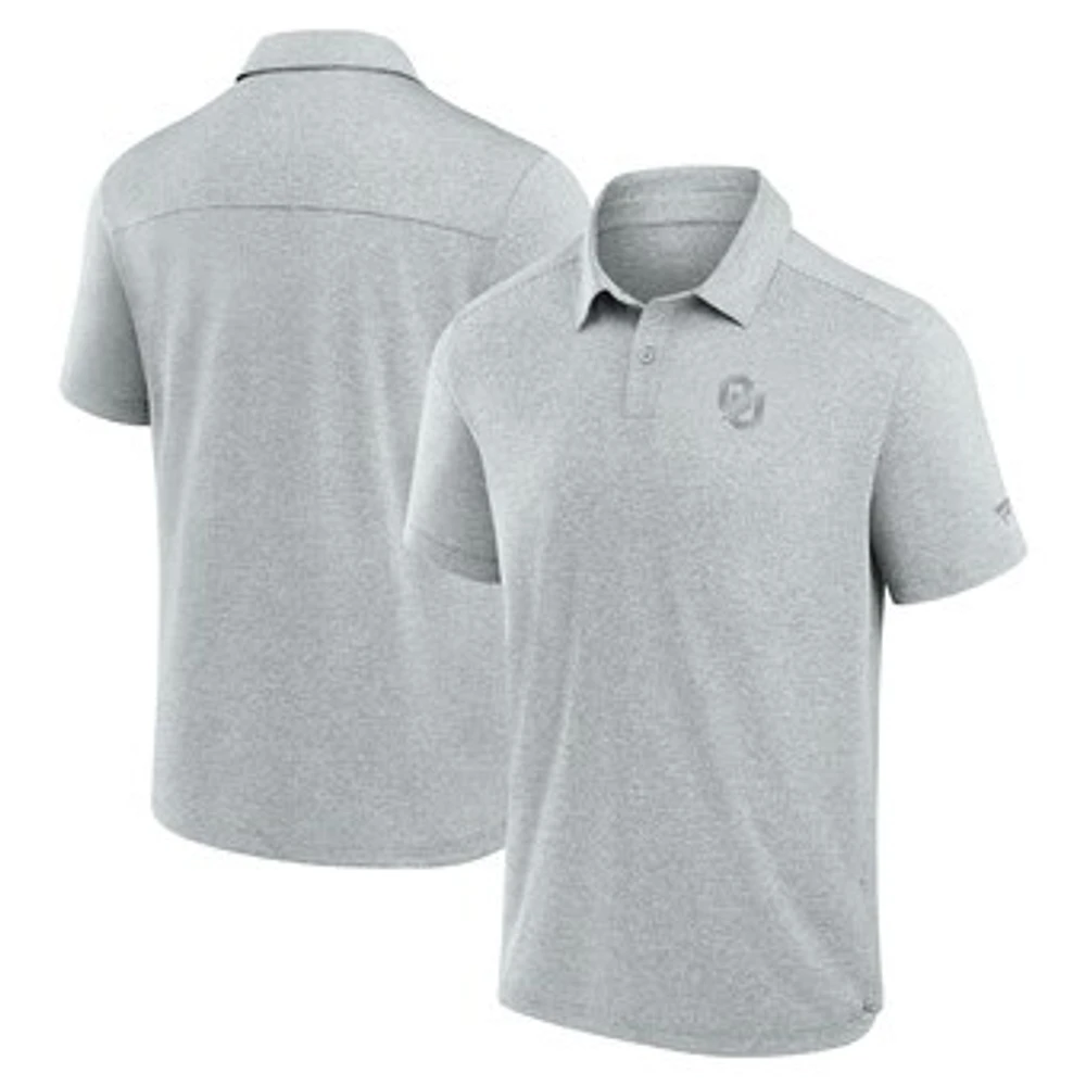 Men's Fanatics Gray Oklahoma Sooners Performance Polo