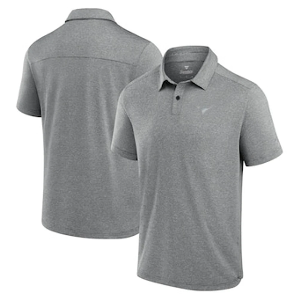 Men's Fanatics Charcoal Texas Longhorns Performance Polo