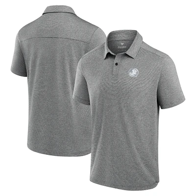 Men's Fanatics Charcoal Florida State Seminoles Performance Polo