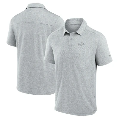 Men's Fanatics Gray Arkansas Razorbacks Performance Polo