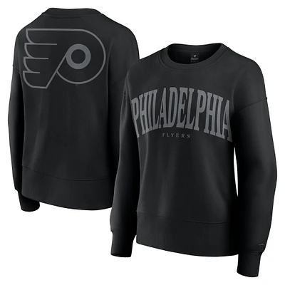 Women's Fanatics Black Philadelphia Flyers Elements Flow Pullover Sweatshirt