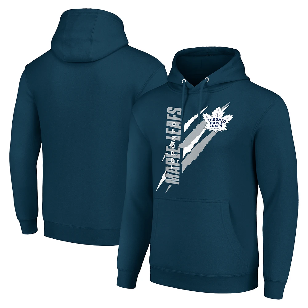 Men's Starter Toronto Maple Leafs Color Scratch Fleece Pullover Hoodie