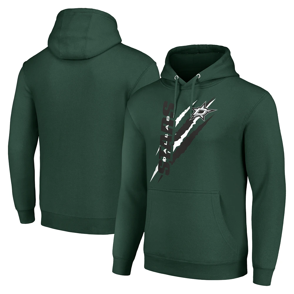 Men's Starter Dallas Stars Color Scratch Fleece Pullover Hoodie