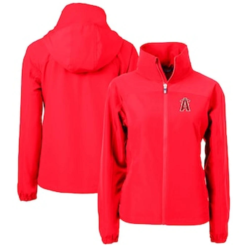 Women's Cutter & Buck Los Angeles Angels City Connect Charter Eco Recycled Full-Zip Jacket