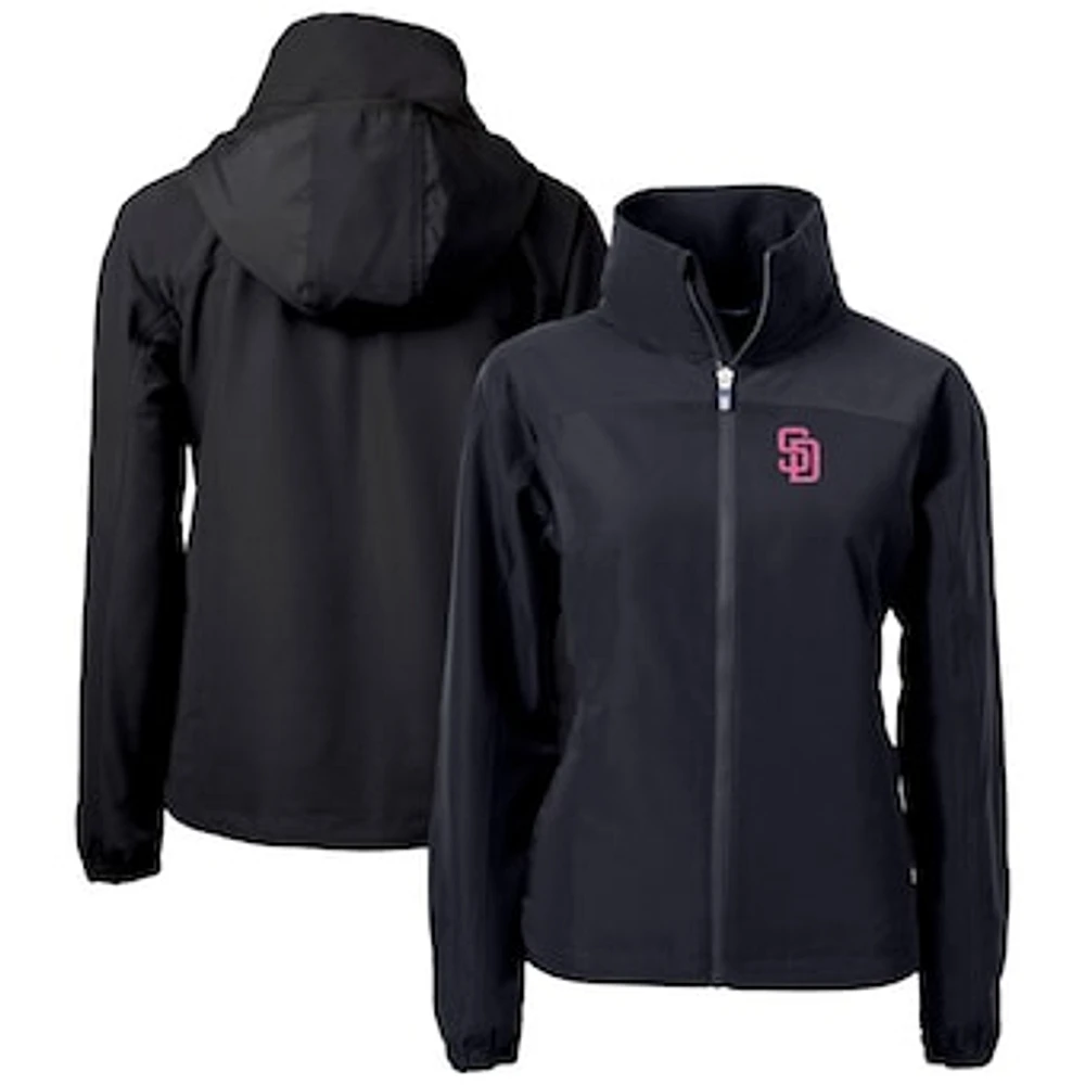 Women's Cutter & Buck San Diego Padres City Connect Charter Eco Recycled Full-Zip Jacket