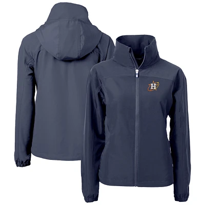 Women's Cutter & Buck Navy Houston Astros City Connect Charter Eco Recycled Full-Zip Jacket