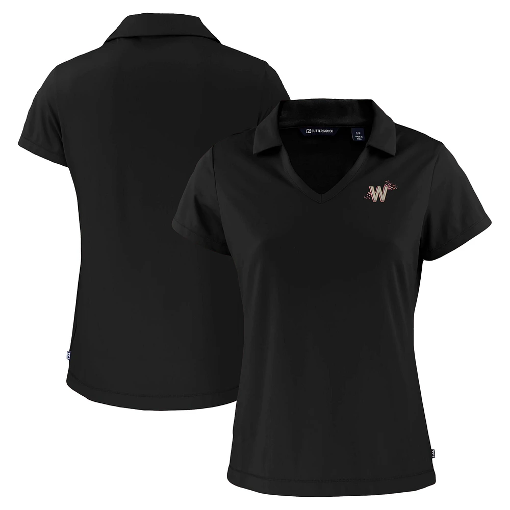 Women's Cutter & Buck Washington Nationals City Connect Daybreak Eco Recycled V-Neck Polo