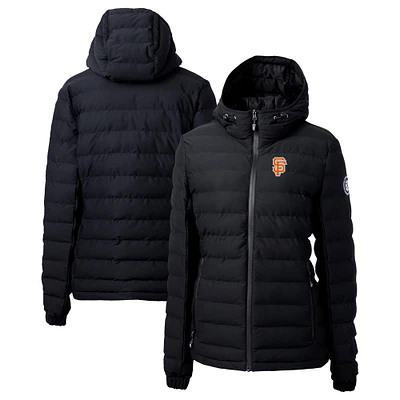 Women's Cutter & Buck Black San Francisco Giants City Connect Mission Ridge Repreve Eco Insulated Full-Zip Puffer Jacket