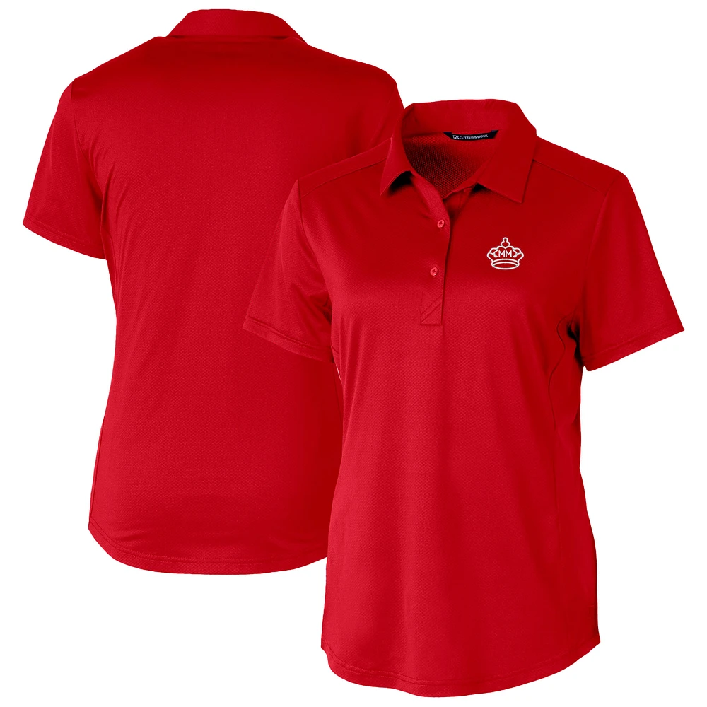 Women's Cutter & Buck Red Miami Marlins City Connect Prospect Textured Stretch Polo