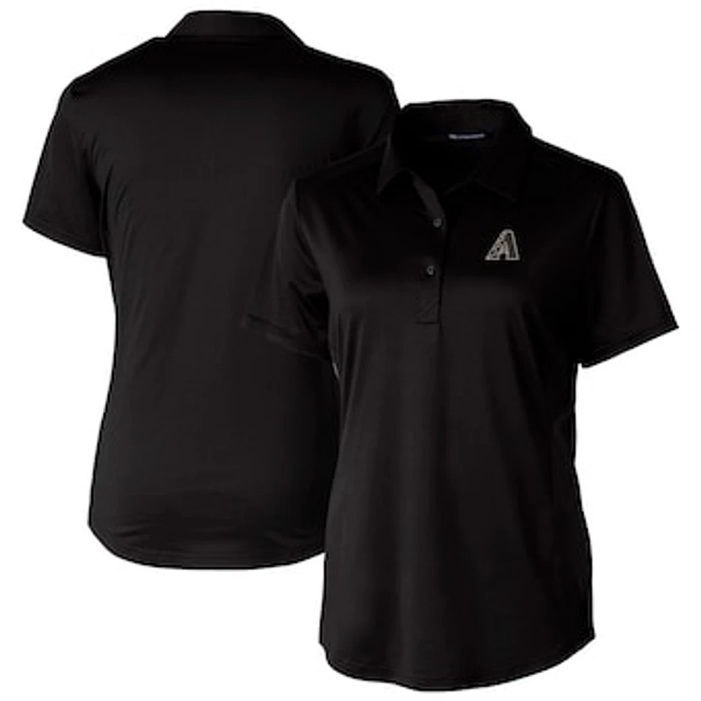 Women's Cutter & Buck Black Arizona Diamondbacks City Connect Prospect Textured Stretch Polo