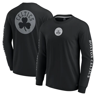 Men's Fanatics Black Boston Celtics Elements Strive Long Sleeve T-Shirt