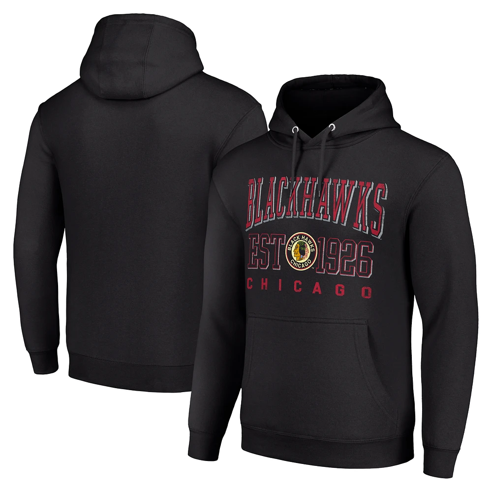 Men's Starter Chicago Blackhawks Retro Graphic Pullover Hoodie