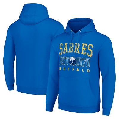 Men's Starter Royal Buffalo Sabres Retro Graphic Pullover Hoodie