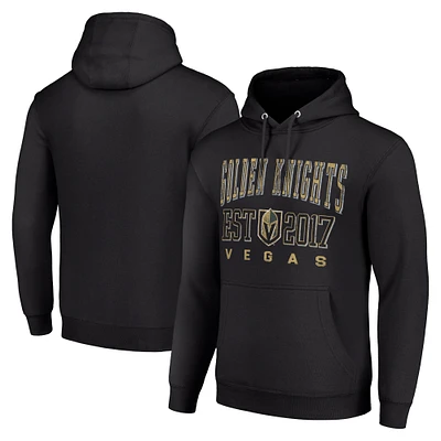 Men's Starter Black Vegas Golden Knights Graphic Pullover Hoodie