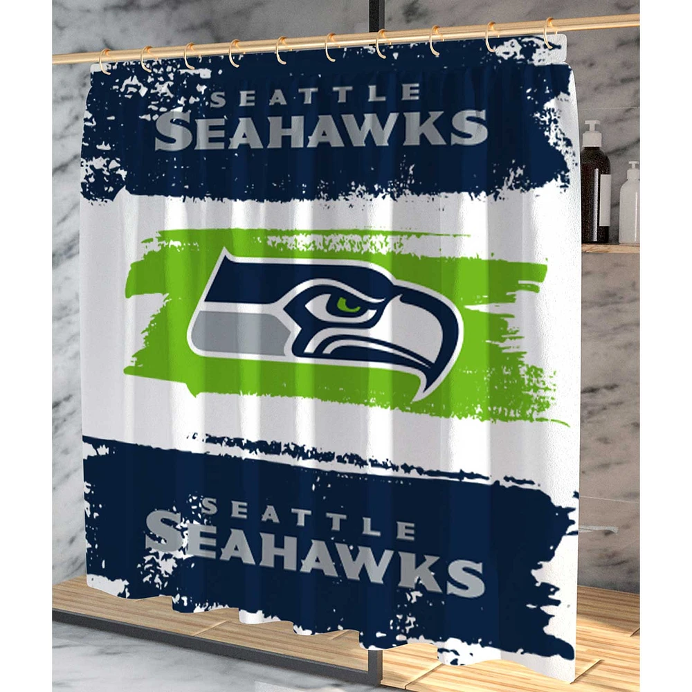 Pegasus Seattle Seahawks Shower Curtain & Bath Mat Set