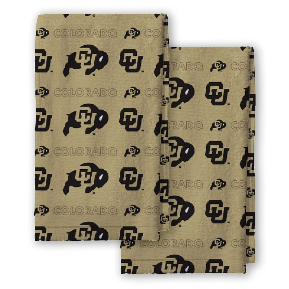Pegasus Colorado Buffaloes 2-Pack Repeat Logo Dish Towel Set
