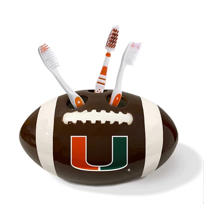 Pegasus Miami Hurricanes Team Ball Toothbrush Holder