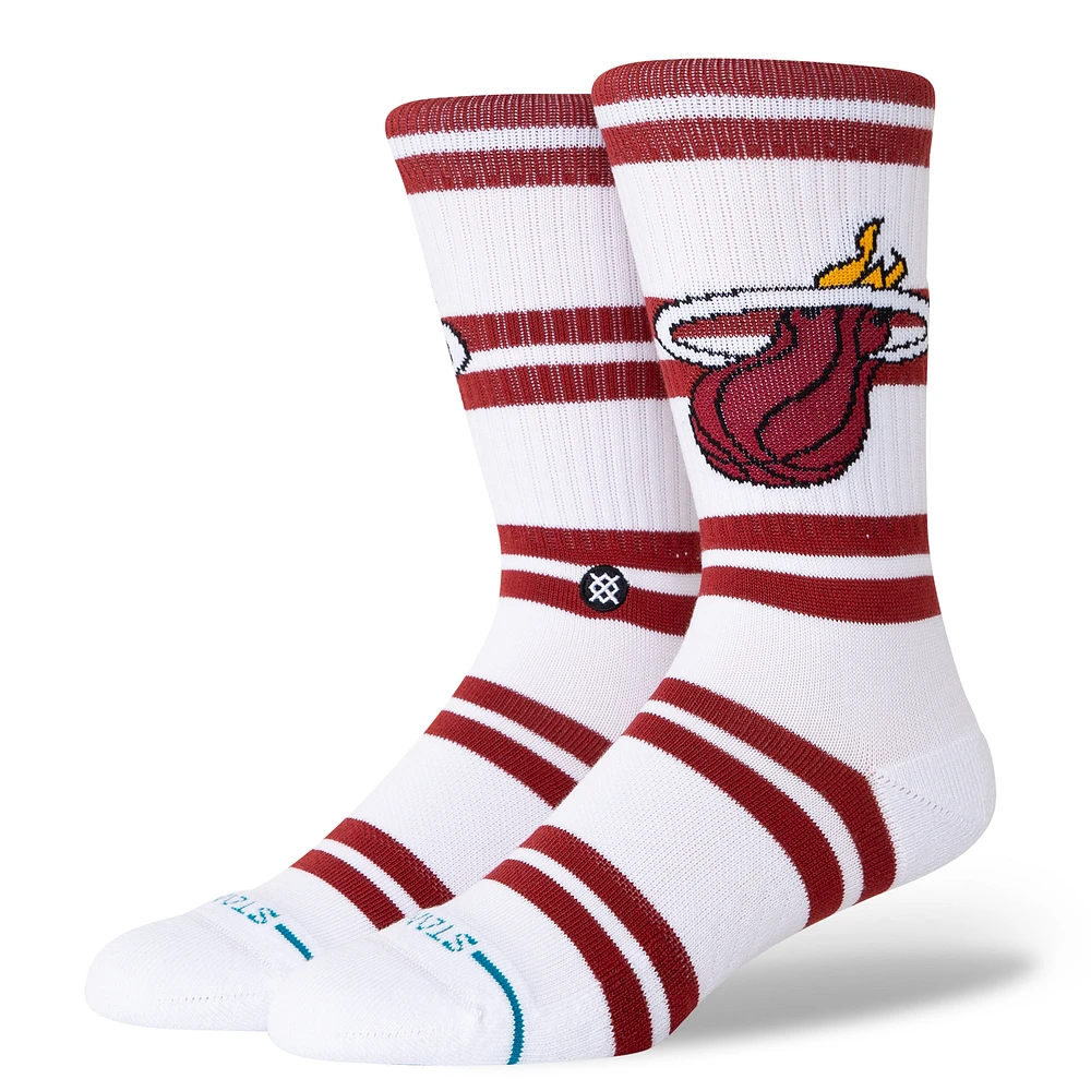 Unisex Stance Miami Heat Prep Stripe Crew Sock