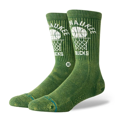 Unisex Stance Hunter Green Milwaukee Bucks Vintage Crew Sock