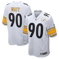 Men's Nike T.J. Watt White Pittsburgh Steelers Game Jersey