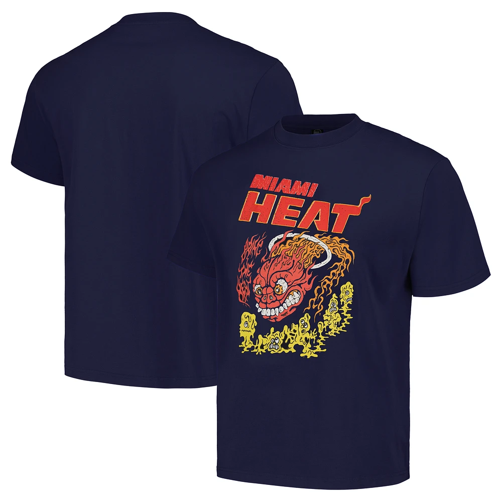 Unisex NBA x Brain Dead Navy Miami Heat Identify Artist Series T-Shirt