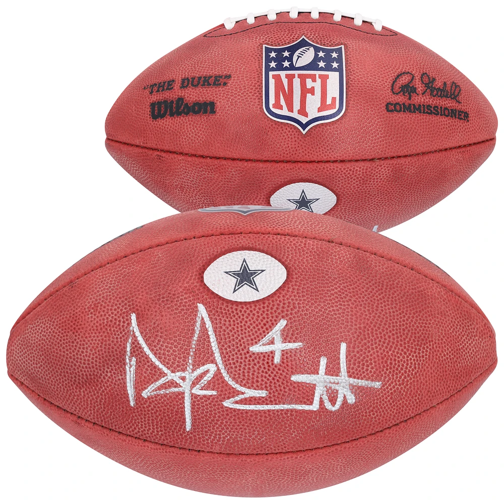 Dak Prescott Dallas Cowboys Autographed Duke Team Decal Football