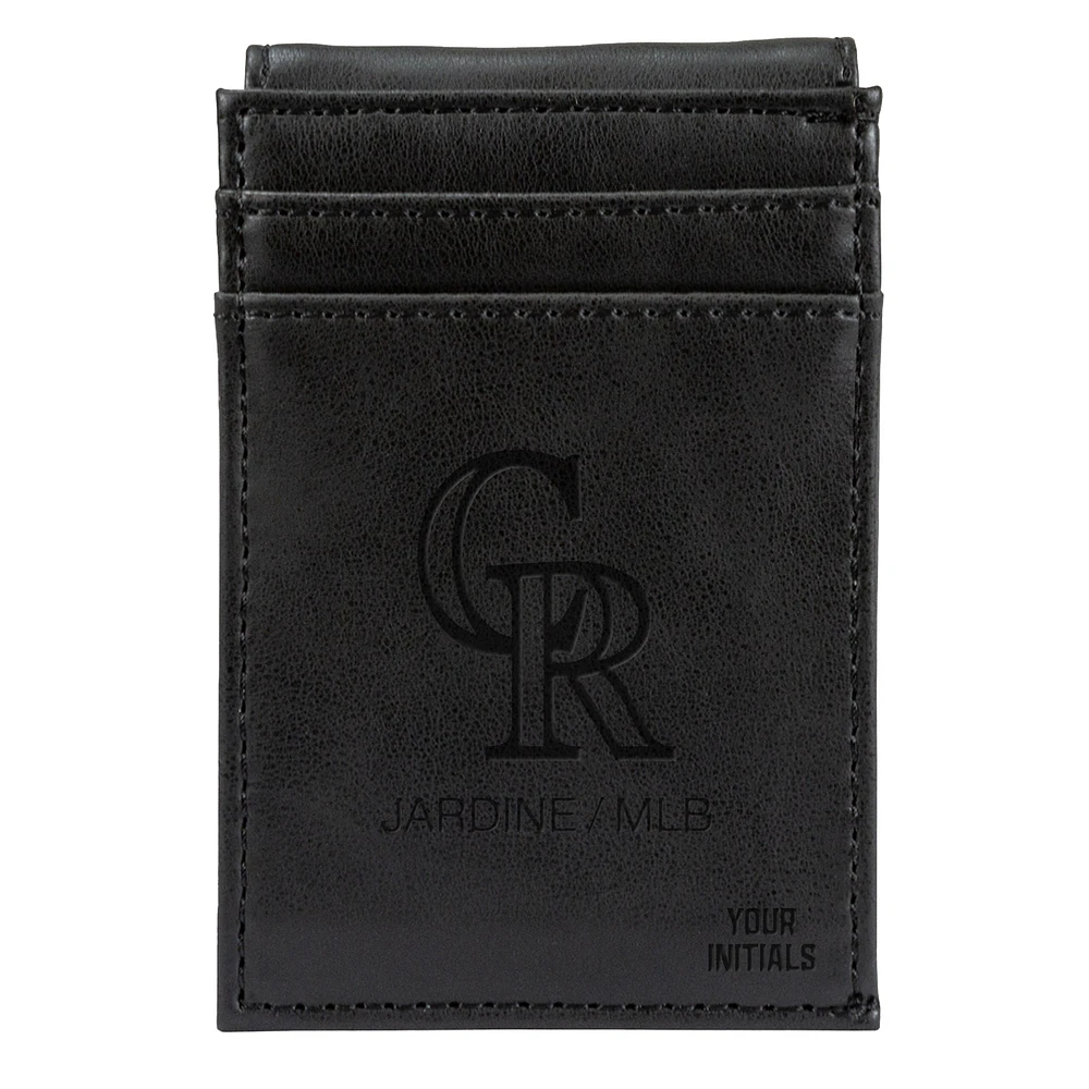 Colorado Rockies Personalized Front Pocket Wallet
